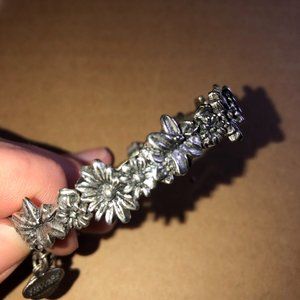 Alex and Ani Vintage Sixty-Six Floral Bracelet